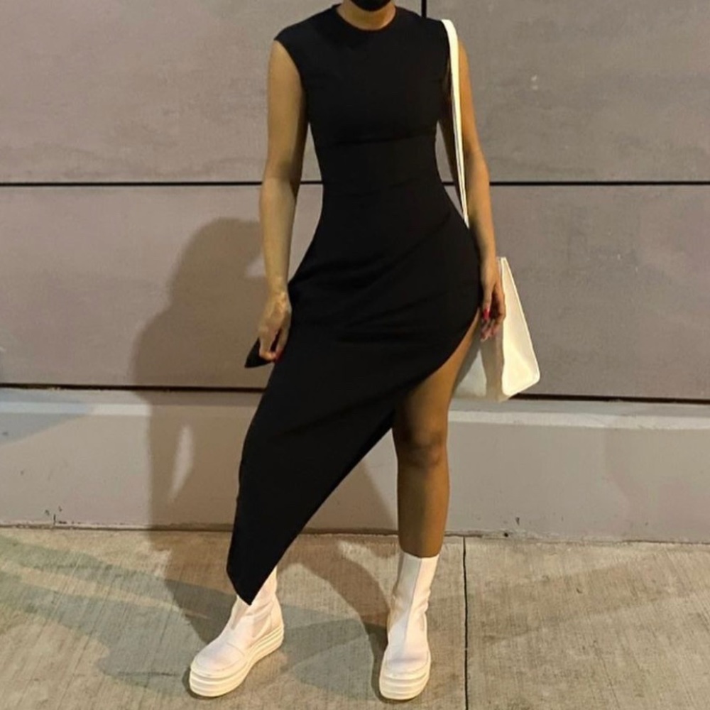 SOLDDDD Rick Owens Asymmetrical Walrus dress - Picture 3 of 10